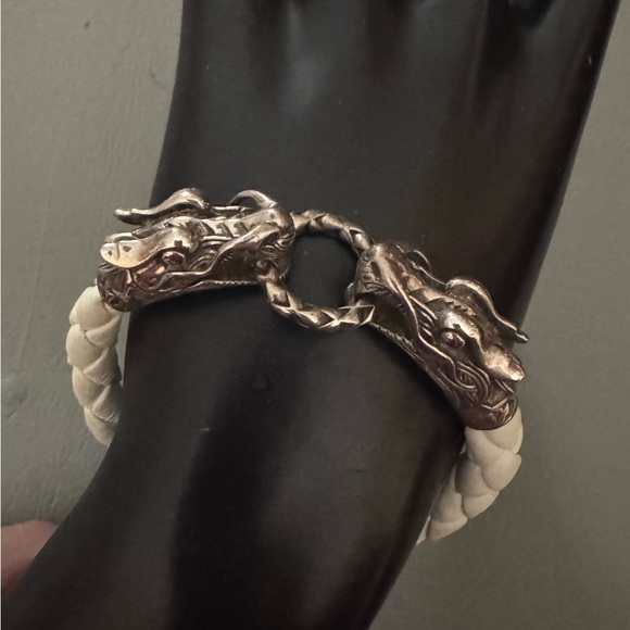 John Hardy Naga Dragon Leather Bracelet - Picture 2 of 8